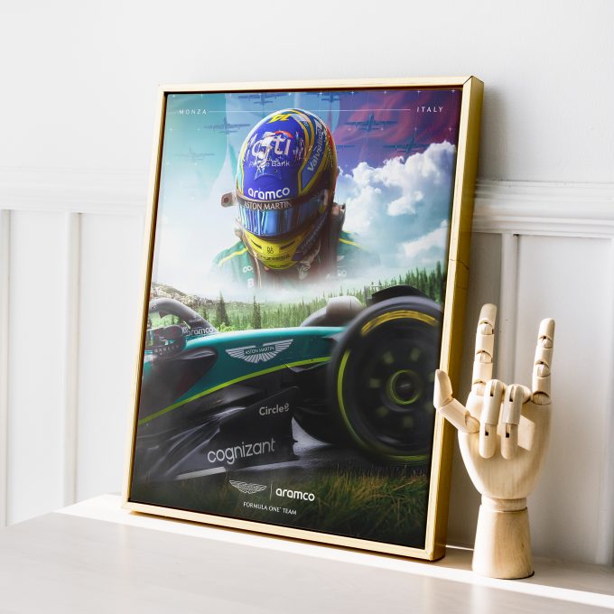 Italy 2024 Aston Martin F1 Poster