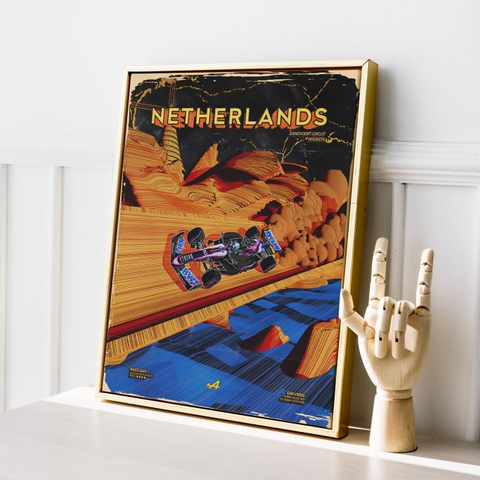 Netherlands 2024 Alpine F1 Poster