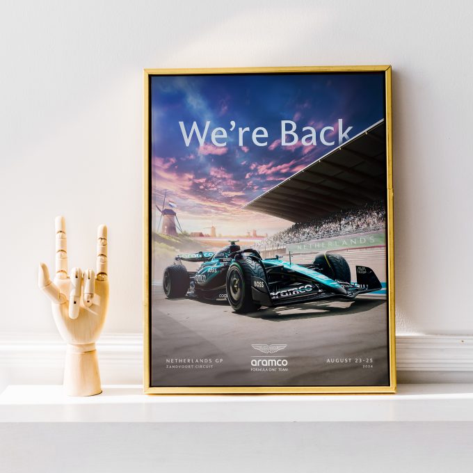 Netherlands 2024 Aston Martin F1 Poster