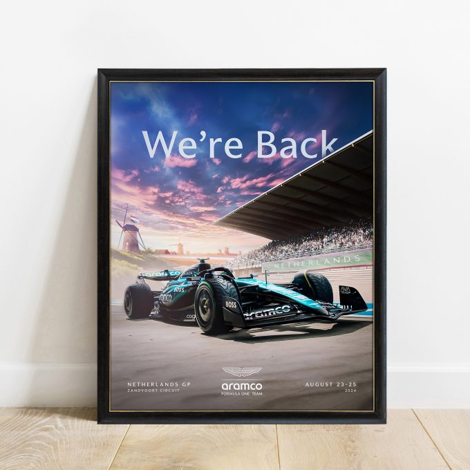 Netherlands 2024 Aston Martin F1 Poster