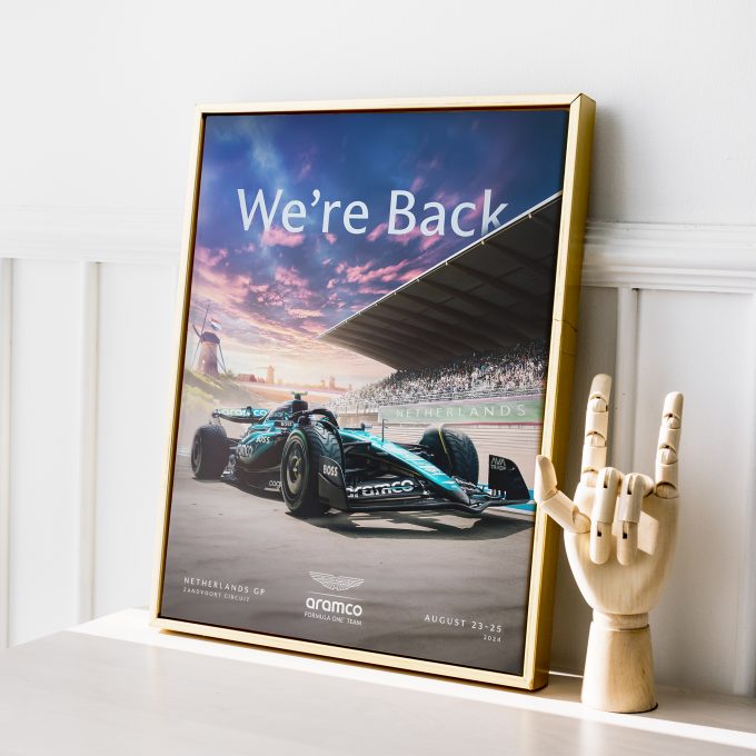 Netherlands 2024 Aston Martin F1 Poster