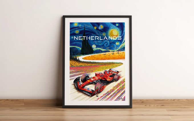 Netherlands 2024 Ferrari F1 Poster