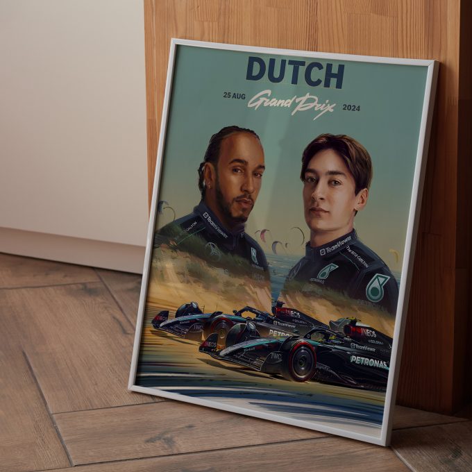 Netherlands 2024 Mercedes F1 Poster