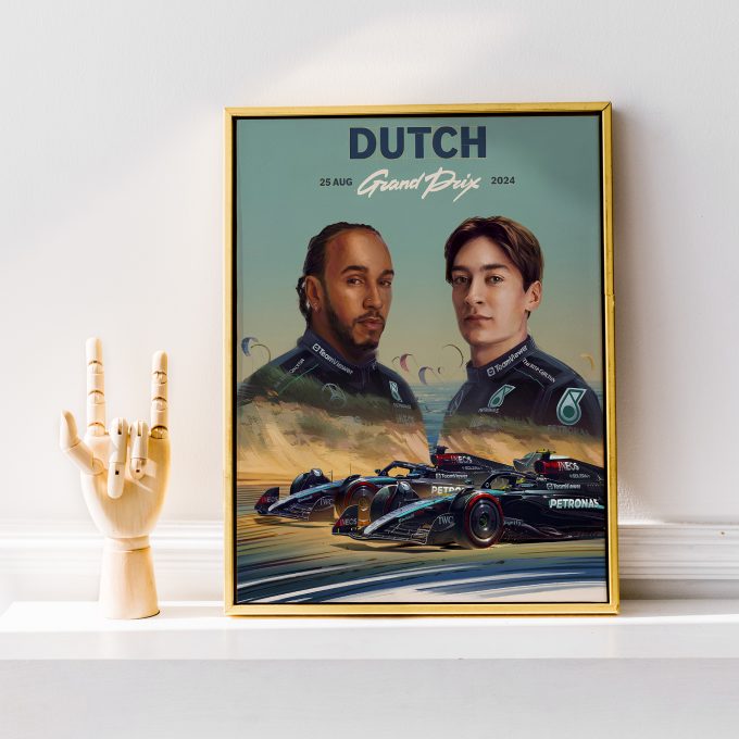 Netherlands 2024 Mercedes F1 Poster