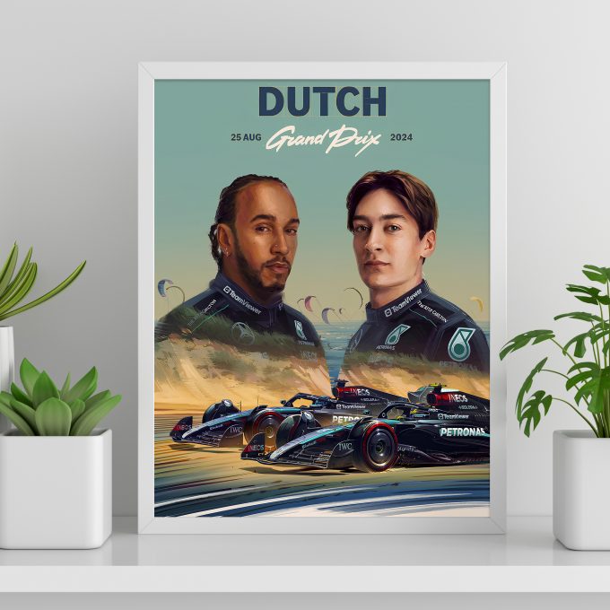 Netherlands 2024 Mercedes F1 Poster