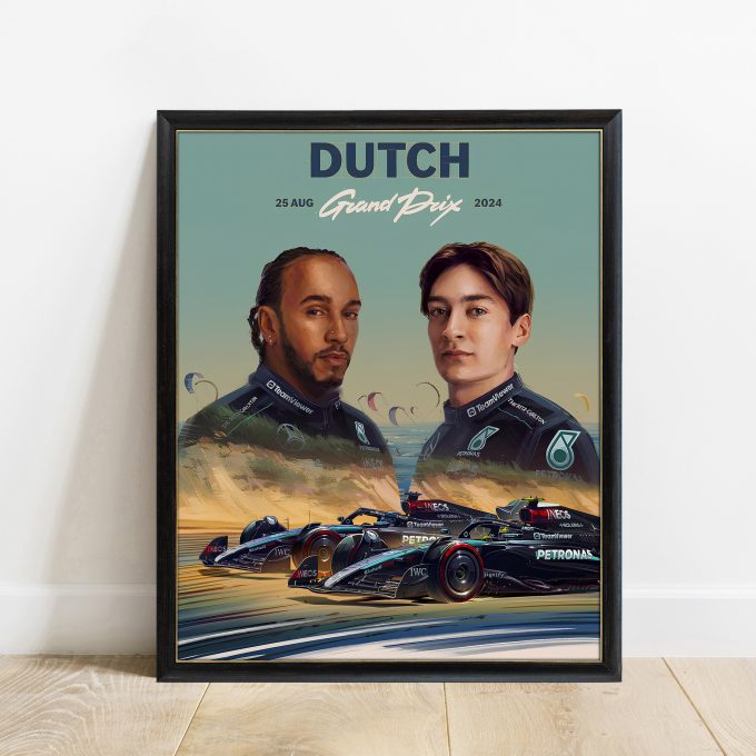 Netherlands 2024 Mercedes F1 Poster