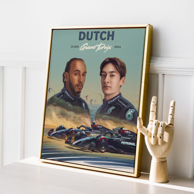 Netherlands 2024 Mercedes F1 Poster