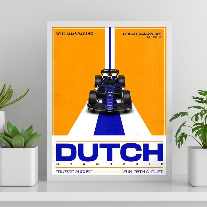 Netherlands 2024 Williams F1 Poster