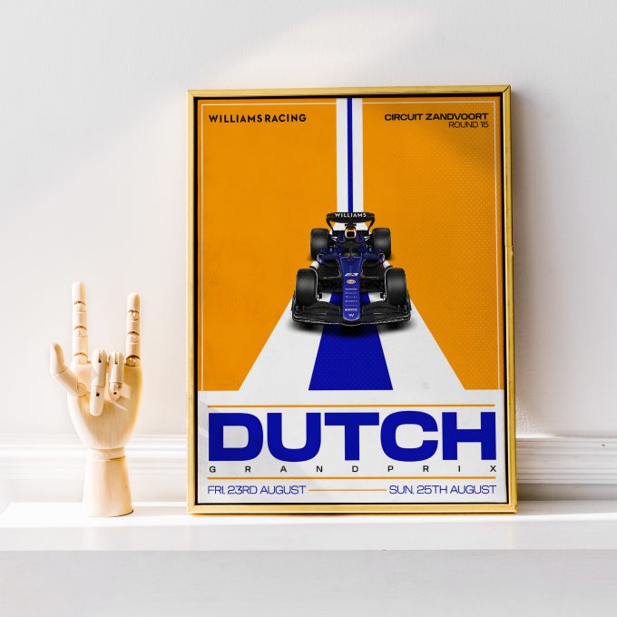 Netherlands 2024 Williams F1 Poster