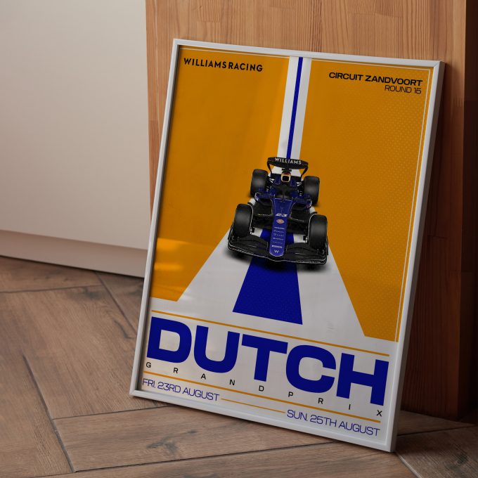 Netherlands 2024 Williams F1 Poster