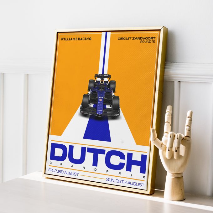 Netherlands 2024 Williams F1 Poster