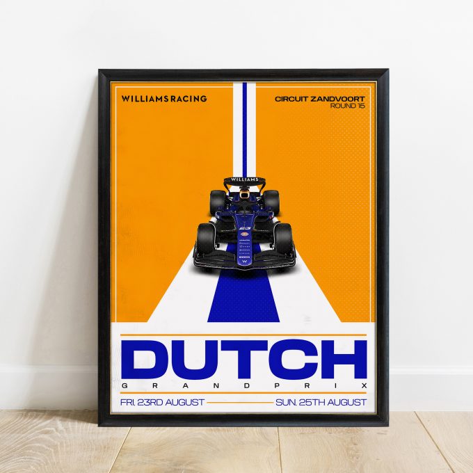 Netherlands 2024 Williams F1 Poster