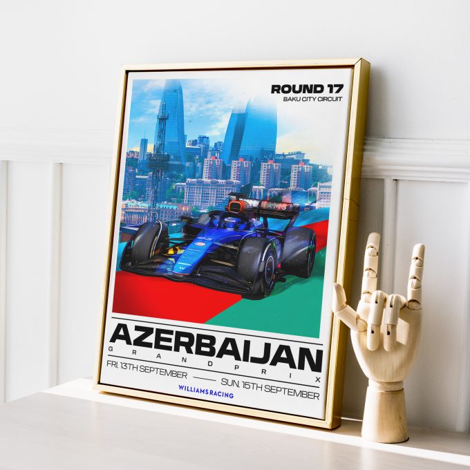 Azerbaijan 2024 Williams F1 Poster