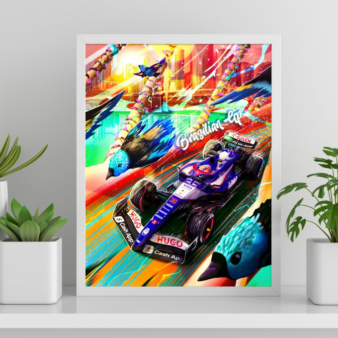 Brazil 2024 Racing Bulls F1 Poster