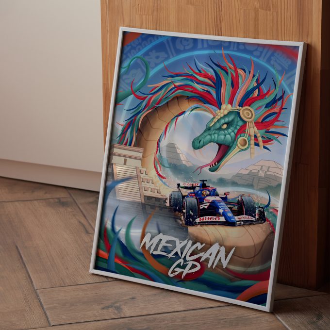 Mexico 2024 Racing Bulls F1 Poster