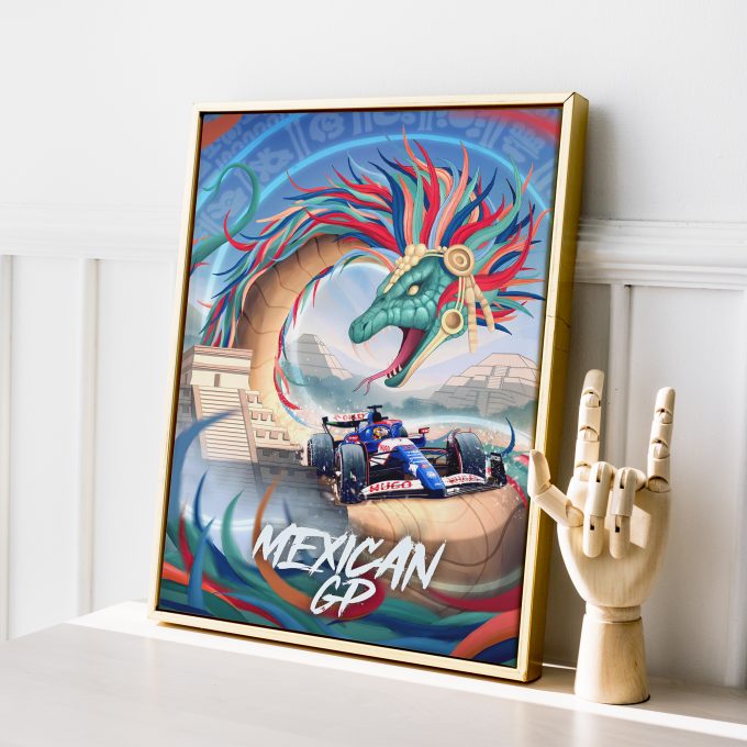 Mexico 2024 Racing Bulls F1 Poster