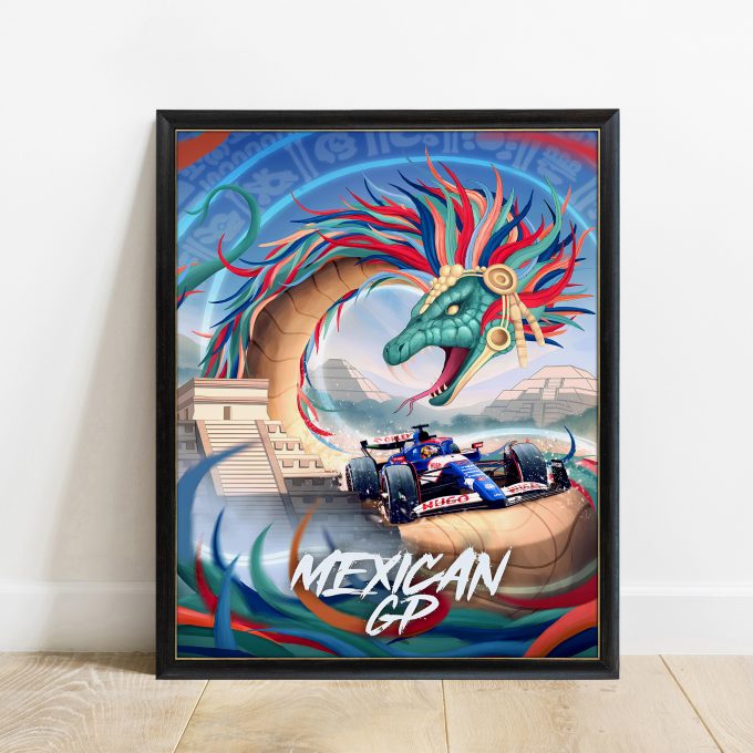 Mexico 2024 Racing Bulls F1 Poster