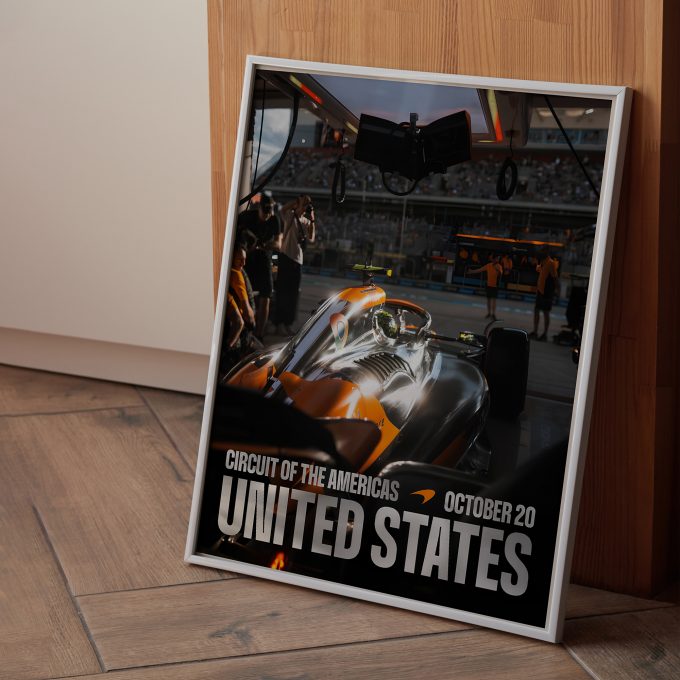 USA 2024 McLaren F1 Poster