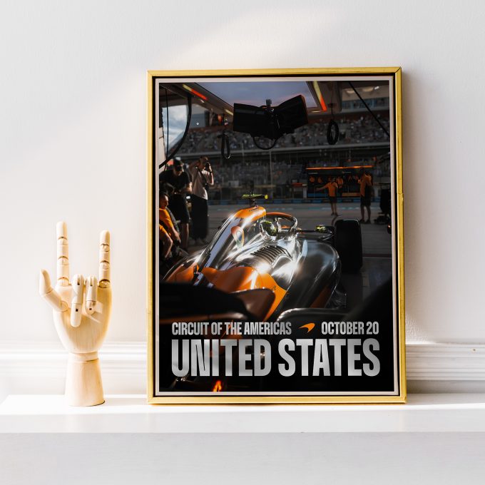 USA 2024 McLaren F1 Poster