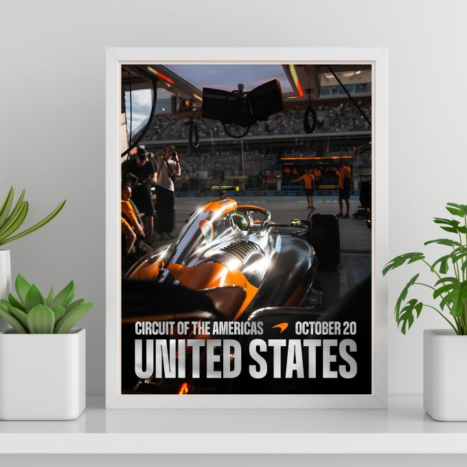 USA 2024 McLaren F1 Poster