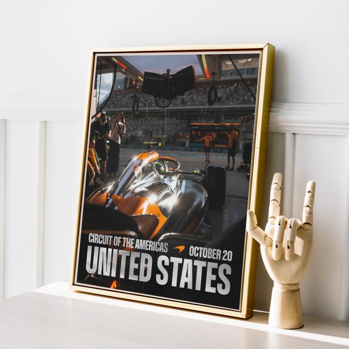 USA 2024 McLaren F1 Poster