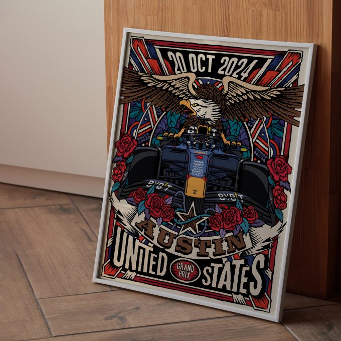 USA 2024 Red Bull F1 Poster