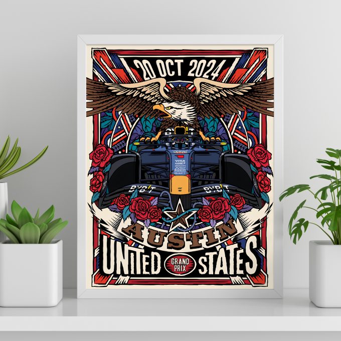 USA 2024 Red Bull F1 Poster