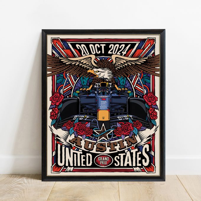 USA 2024 Red Bull F1 Poster