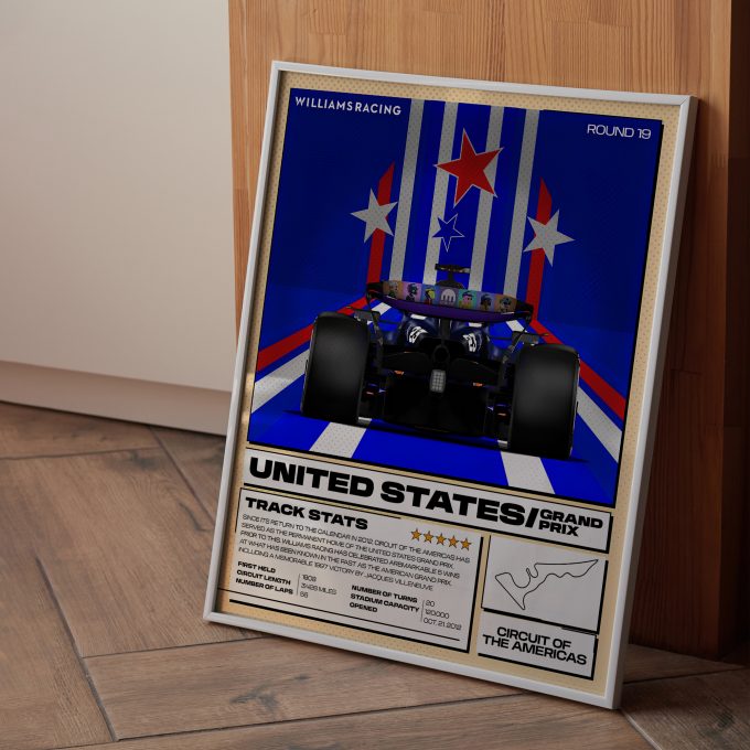 USA 2024 Williams F1 Poster