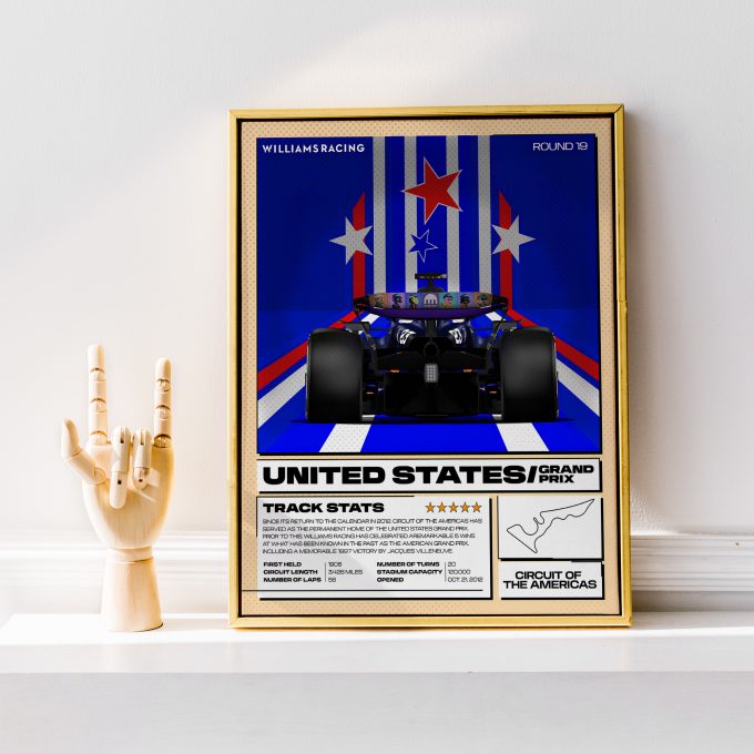 USA 2024 Williams F1 Poster