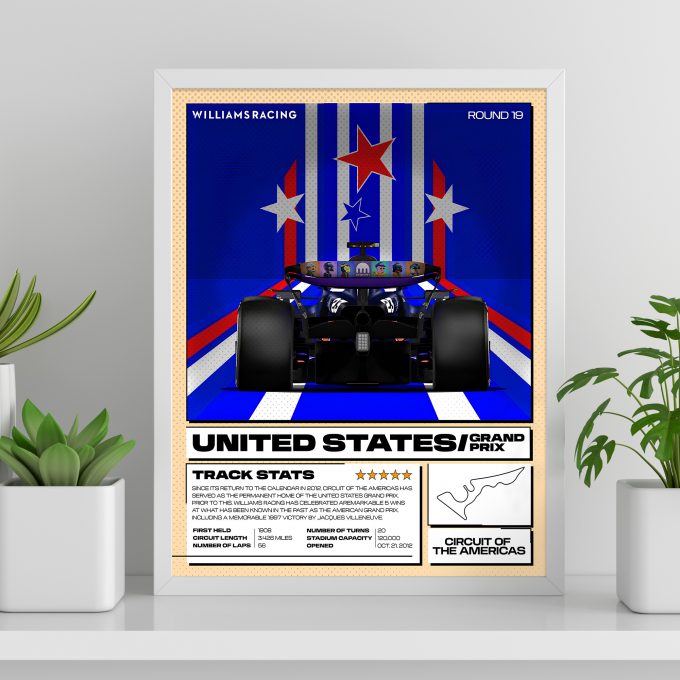 USA 2024 Williams F1 Poster