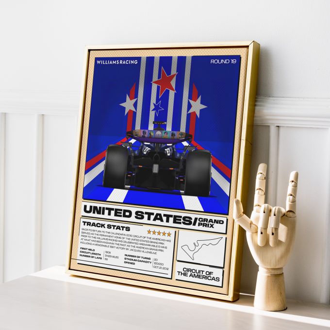 USA 2024 Williams F1 Poster