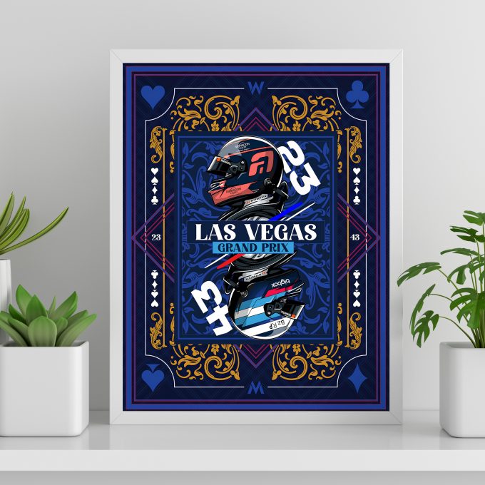 Las Vegas 2024 Williams F1 Poster