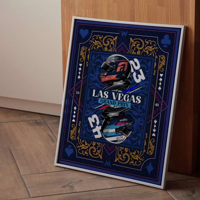 Las Vegas 2024 Williams F1 Poster