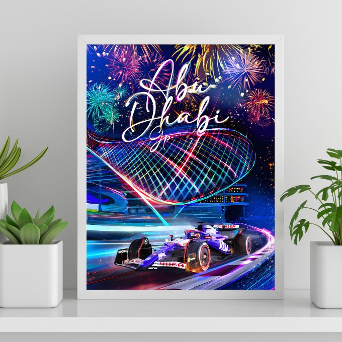 Abu Dhabi 2024 Racing Bulls F1 Poster