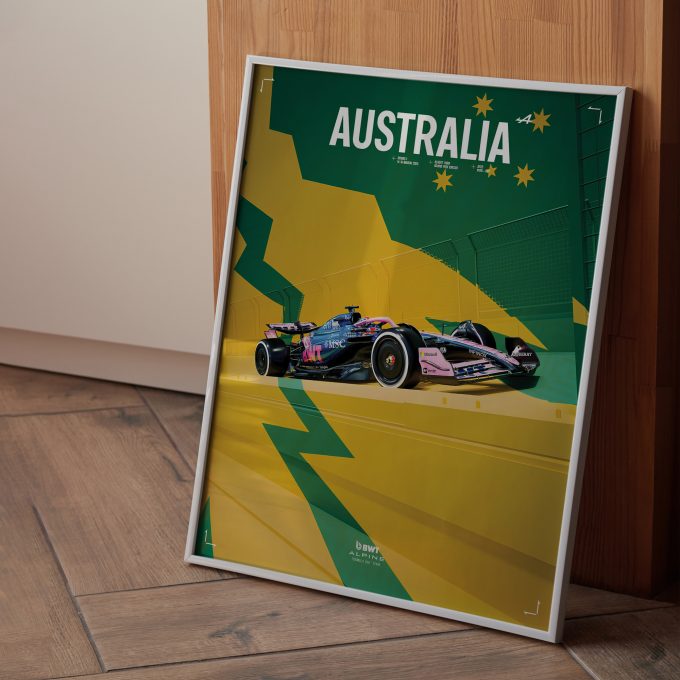 Australia 2025 Alpine F1 Poster