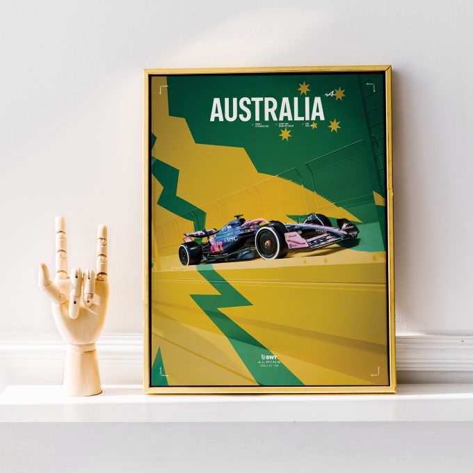 Australia 2025 Alpine F1 Poster