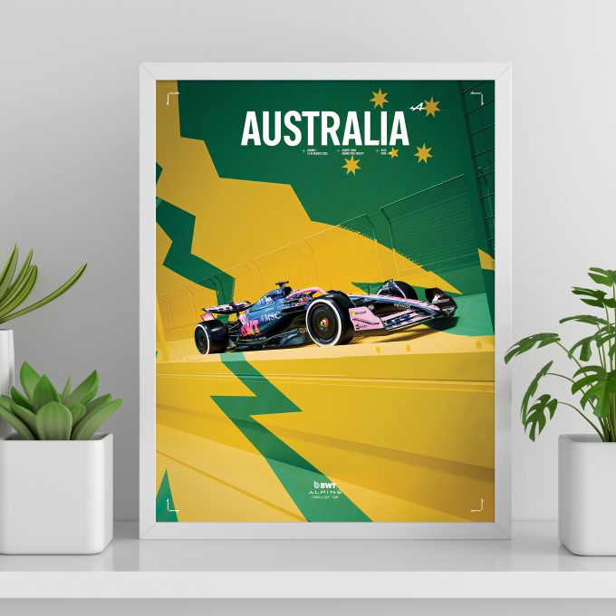 Australia 2025 Alpine F1 Poster