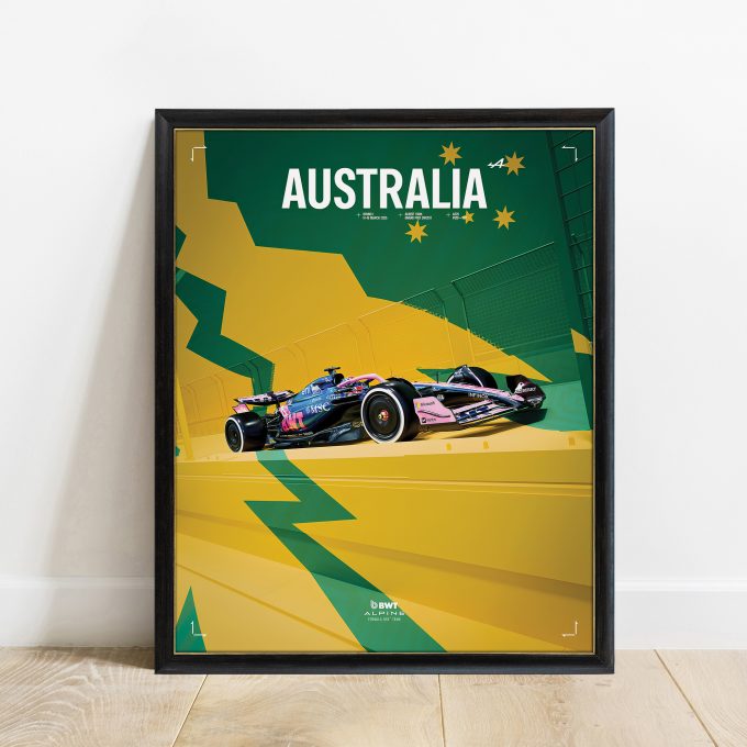 Australia 2025 Alpine F1 Poster