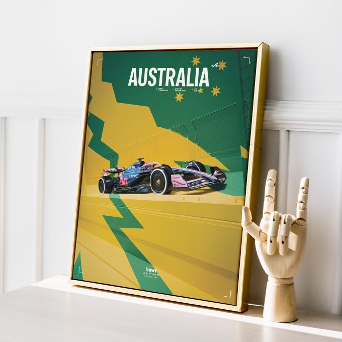 Australia 2025 Alpine F1 Poster