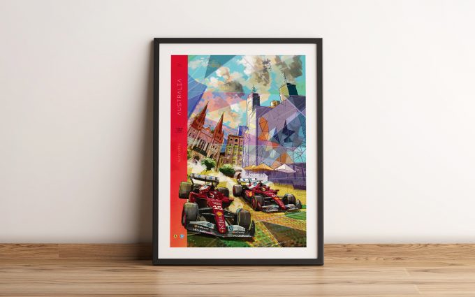 Australia 2025 Ferrari F1 Poster 2