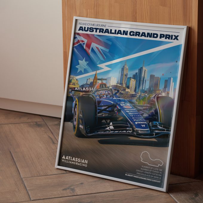 Australia 2025 Williams F1 Poster