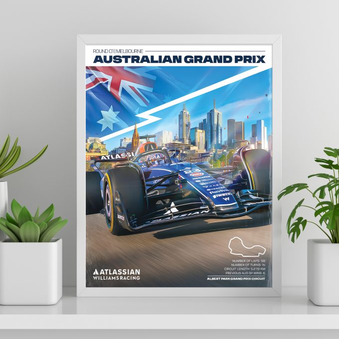 Australia 2025 Williams F1 Poster