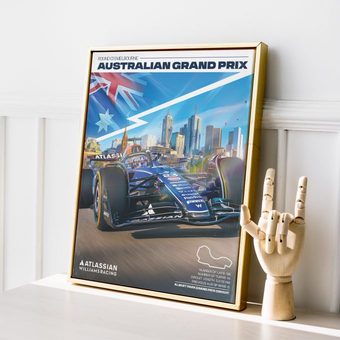 Australia 2025 Williams F1 Poster